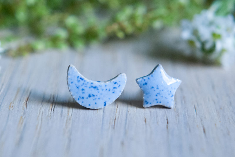 Wkrętki ceramiczne - błękitna Azura